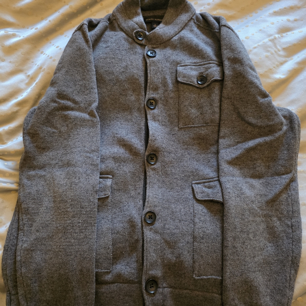 Banana Republic Charcoal Bomber Jacket